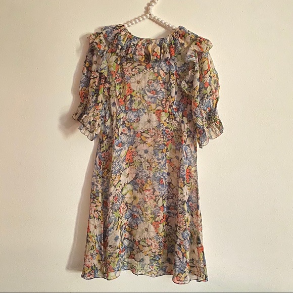 Sold 💕Doen Baudoin silk dress in Alice floral - Picture 7 of 8